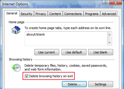 delete outlook express 6